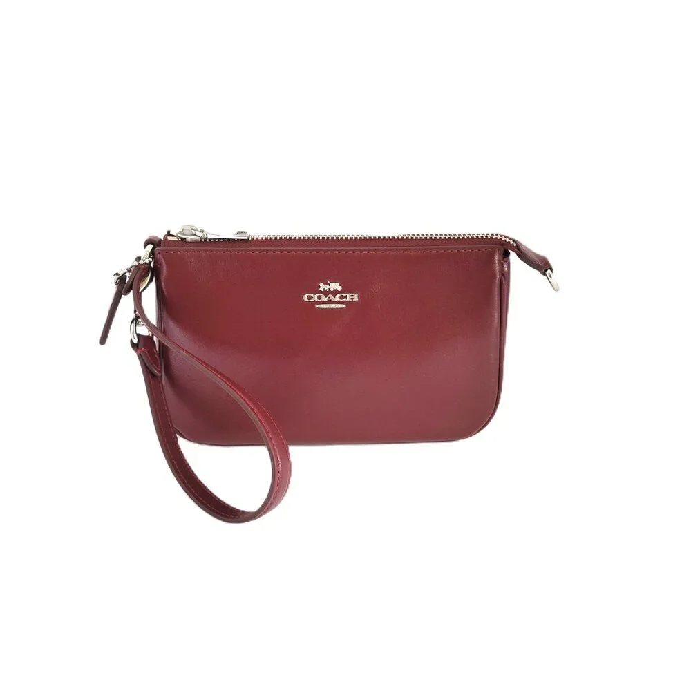 Coach CCK95 Boxed Nolita 19 Small Handbag Wristlet Bag Charm Set Dark Wine - Picture 5 of 10